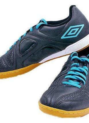 Взуття для футзалу umbro geometra 80697 40 чорно-бірюзовий (57429345)