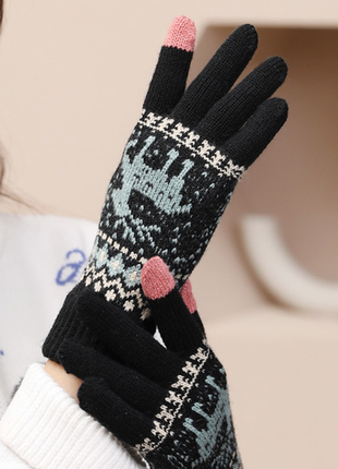 Милые перчатки панда