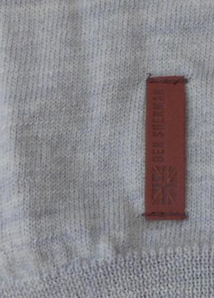 Мерино шерстяной свитер  100% шерсть  ben sherman3 фото
