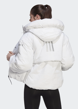 Куртка пуховик пуфер adidas terrex myshelter cold.rdy padded down jacket white5 фото