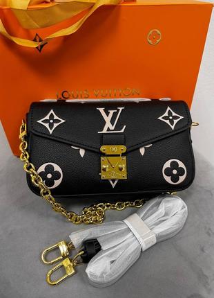 Сумка в стиле louis vuitton pochette métis east west