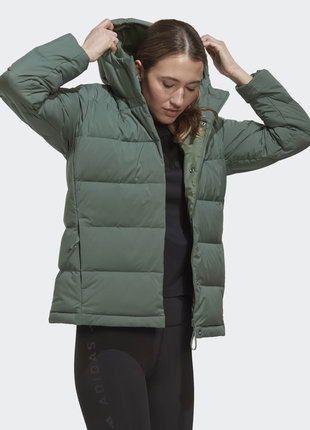 Куртка пуховик adidas helionic hooded down jacket2 фото