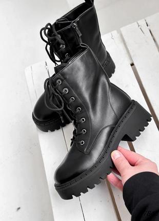 Распродажа натуральные кожаные зимние ботинки - берцы 41р.1 фото