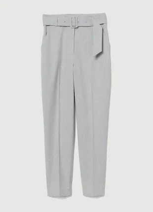 Брюки женские h&amp;m светло-серые меланж