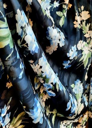 H&m шифоновая блуза в цветочный принт9 фото