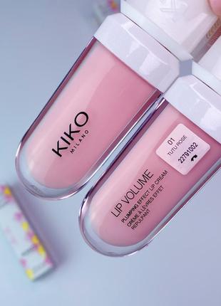 Блиск для збільшення об’єму губ lip volume kiko milano. максимайзер для губ. плампер