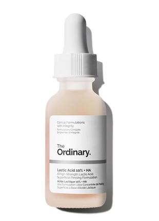 Пилинг с 10% молочной и гиалуроновой кислотой the ordinary