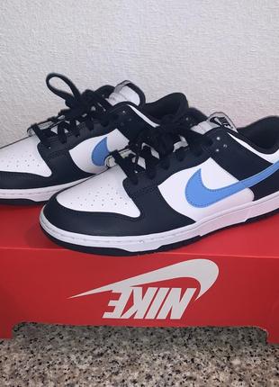 Nike dunk low retro qs white blue 10.5 44.5 оригинал2 фото