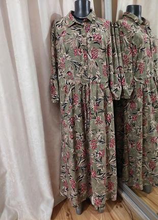 Вискозное платье 👗 рубашка