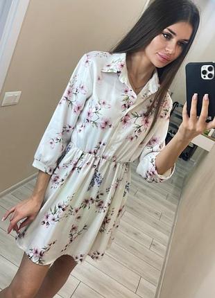 Платье в цветочный принт new collection