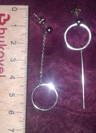Серьги  сережки exclusilver зеркало венеры серебро 925 5