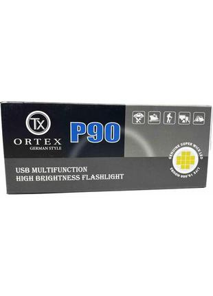 Ліхтарик  військово-тактичний ortex german style cree xhp90 ip67 usb 10000 lumenów 1 км9 фото