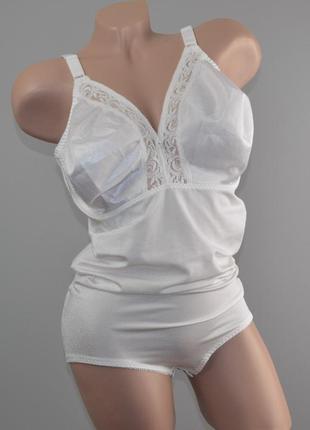 Гарне боді, утяжка, коректор фігури, корсет white (uk42-eu95)