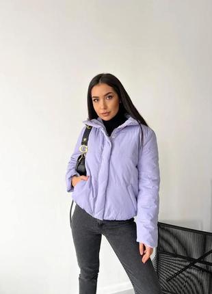 Трендовая фиолетовая куртка bershka2 фото