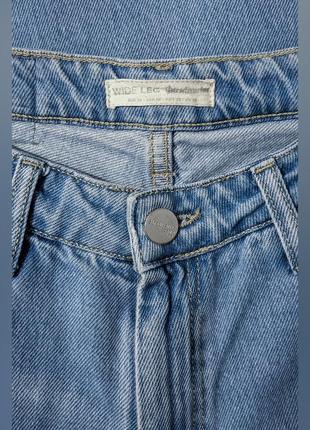 Джинси широкі з високою посадкою stradivarius denim jeans5 фото
