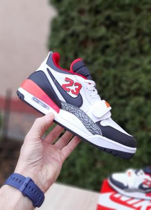 Мужские кожаные кроссовки с липучкой в стиле nike air jordan legacy 312 🆕 найк джордан7 фото