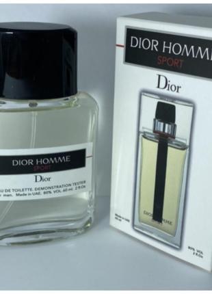 Тестер dutyfree чоловічий christian dior dior homme sport, 60 мл