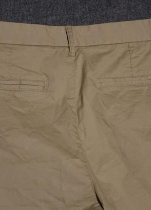 Отличные узкие стрейчевые шорты бежевого цвета denim co primark belted chino straight англия 32 р.8 фото
