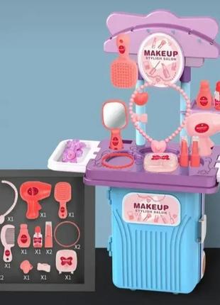 Ігровий набір візажиста у валізі suitcase transformable makeup