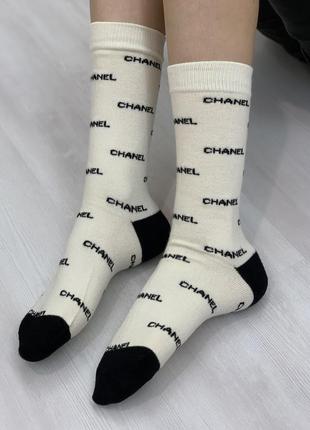 Женские брендированные носки chanel/набор женских носков/женские носки шанель/набор женски...