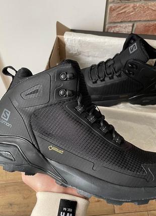 Чоловічі зимні кросівки саломон salomon high winter black, мужские чёрные зимние кроссовки