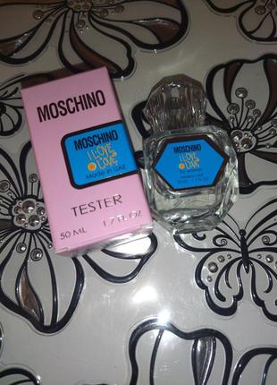 Тестер moschino i love love 50 мл виробництва оае