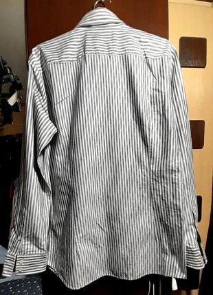 Брендовая рубашка в полоску. 4