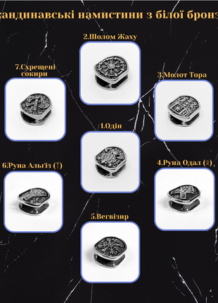 Браслет з паракорда trilobite зі скандинавськими намистинами та застібці, в подарунок брелок9 фото