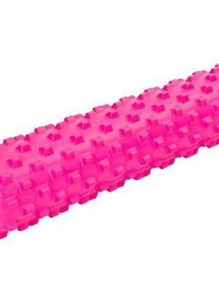 Ролер для йоги та пілатесу fi-6280 61 см рожевий (33508024)