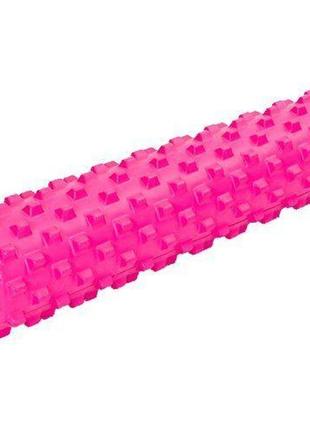 Роллер для йоги и пилатеса fi-6280 61см розовый (33508024), fdso