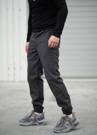 Теплые брюки softshell 'basic' цвет черный, хаки, синий, серый5 фото