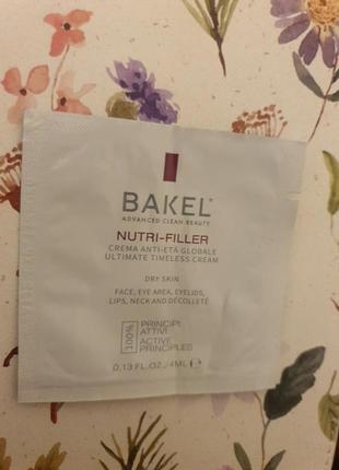 Bakel nutri-filler 4 ml ultimate anti-ageing cream - сухая кожа
лицо, область вокруг глаз, веки, губы, шея и декольте3 фото