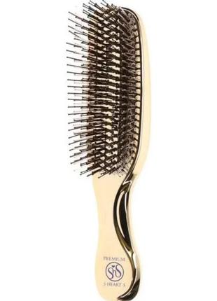 Премиальная массажная расческа для красоты и здоровья волос s-heart-s scalp brush world premium long, япония