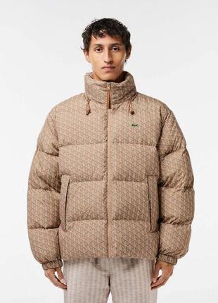 Пуховик куртка оверсайз оригінальна lacoste monogram jacket