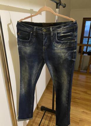 Чоловічі джинси темно сині2 фото