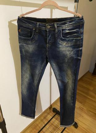 Мужские джинсы темно синие7 фото