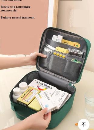 Кейс сумка (органайзер) аптечка для хранения медикаментов.2 фото