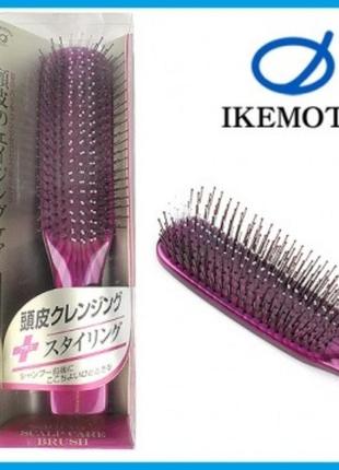 Многофункциональная массажная расческа ikemoto du-boa brush tc1300 aging scalp care, япония