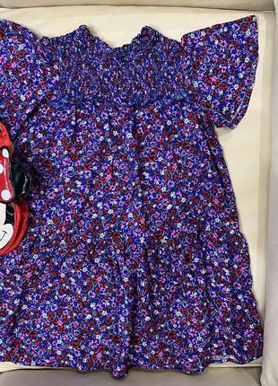 Шикарное платье в цветочный принт от некст 5 лет рост 110 на девочку6 фото
