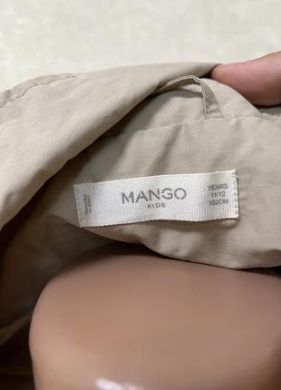 Дитячий тренч mango бежевий пісочний стильний плащик для дівчинки 11 - 12 років6 фото