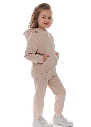 Утепленный костюм кади и брин бежевый для девочки suzie 98, 104, 1104 фото