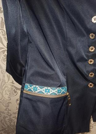 Пиджак с элементами вышивки, размер 443 фото