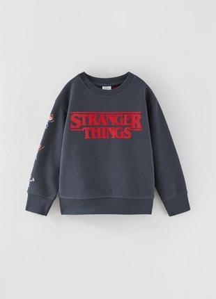 Толстовка свитшот с принтом stranger things «очень странные дела» tm ©87flix.stranger things