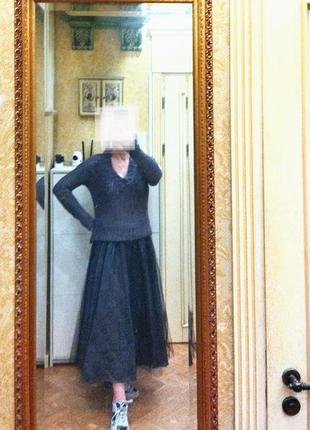 Италия. zara. красивый стильный модный свитер. шерсть/мохер.  цвет сизо-серый, дымчатый