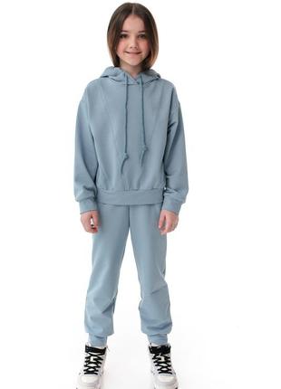 Костюм голубий спортивний для дівчинки suzie 110, 116, 128, 134, 140