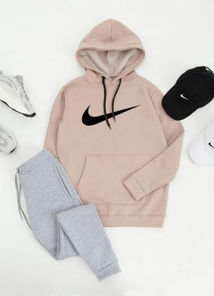 Не кошлатиться ❗️ теплый спортивный костюм на флисе nike