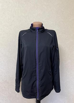 Куртка ветровка для бега для велосипеда спортивная кофта с вставками флиса