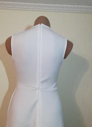 Белое платье asos с интересным поясом-корсетом5 фото