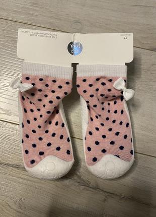 Шкарпеткі з гумовою підошвою yo club 24 розмір