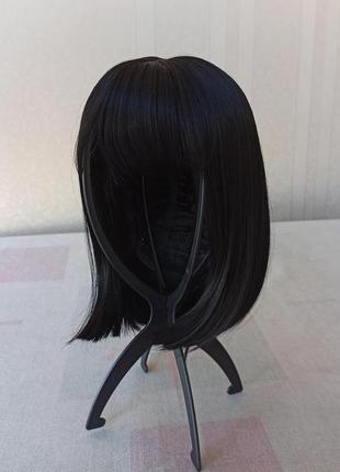 Короткая черная парика, новая, с чёлкой, термостойкая, парик